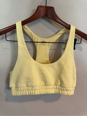 ALO Yoga Scoop Neck Sweatshirt Bra Size Small Sports Bra